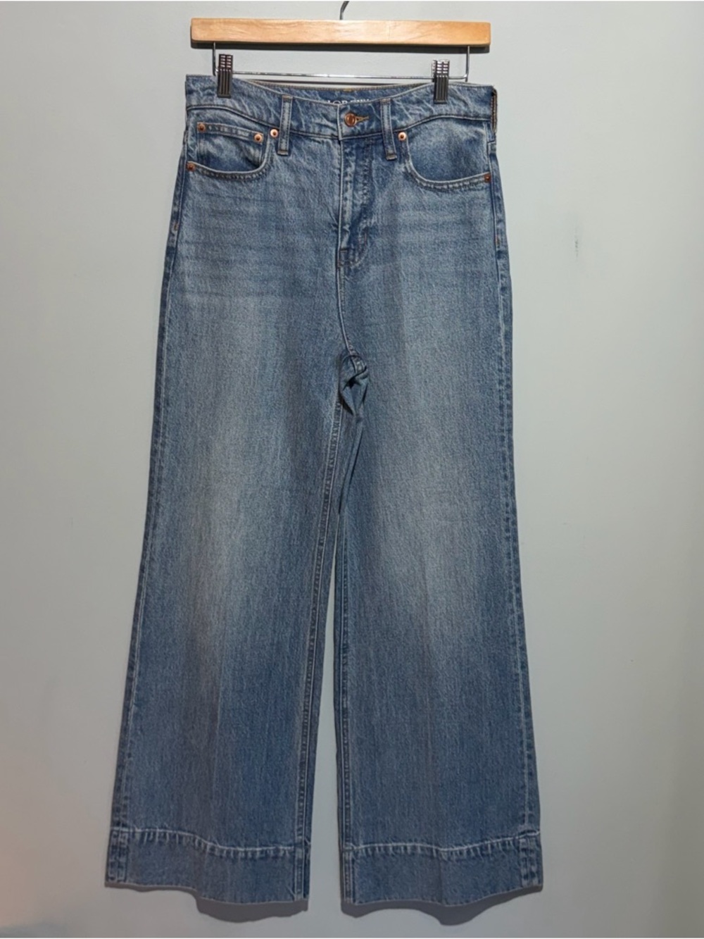 NWT J. Crew Wide Leg High Rise Trouser Jeans - Petite2